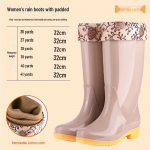 Naiste libisemiskindlad k&otilde;rge s&auml;&auml;rega soojad vihmasaapad - Tasuta saatmine 40