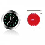 Helendav autom&otilde;&otilde;turkell Mini auto &otilde;huavaga kvartskell koos klambriga Auto &otilde;hu v&auml;ljalaskeava auto mootorratta kell must