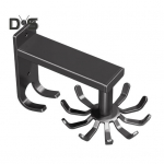 K&ouml;&ouml;gis p&ouml;&ouml;rlevad konksud riistade jaoks 10 k&uuml;&uuml;nisega toiduvalmistamisriistade riiul lusikate jaoks Potikaltsud 360 kraadi p&ouml;&ouml;rlev seinale kinnitatav riidepuu hoidik must