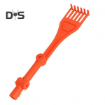 Katusereha puhastust&ouml;&ouml;riist Reguleeritava mitme nurga all oleva minirehaga vihmaveerennid, j&auml;tab pr&uuml;gi T&otilde;hus vihmaveerennide katusepuhastaja oranž