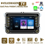 2Din Android autoraadio Volkswagen Golf 5 6 Polo Passat B6 B7 Jetta Caddy Touran jaoks Universaalne Multimeedia Carplay Navigatsioon GPS 2+32GB 1+32GB