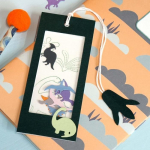 Encreurs - Dino - Multicolore - 3,3 x 3,3 cm - 6 pcs