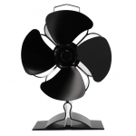 4 labaga puiduk&uuml;tte ahju ventilaator anodeeritud alumiiniumsulamist vaikne t&otilde;hus soojusj&otilde;ul t&ouml;&ouml;tav kaminaventilaator koos