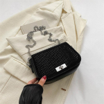Uus S&uuml;gis Rhinestone Kott Crossbody V&auml;ike Ruudukujuline Kott Trendikas Vabaaja ja Moekas &Uuml;he &otilde;laga Kaenlaalune Kott Naiste Kott