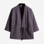 Meeste Jaapani stiilis Hanfu Kimono kardigan taoistliku disaini ja p&auml;ikesekaitsega, sulgedest kootud, kolmveerandvarrukatega 5XL (Under 92.5kg)