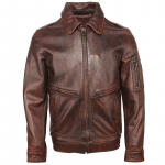 Hiina suurus Vintage lehma nahast jakk Mehed Paks ehtne veisenahast lennujoped Lendur Bomber Mantel Meeste riided S&uuml;gises Aasia suurus XXL tumepunane