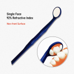 1 piece Dental Mouth Mirror Oral Examination Mirror front surface ultra definition with endo Ruler Refractive Index 99.2% 92% and 85% 1 pc 92 PCT Single