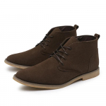 2024 Pahkluusaapad Meestele Talvesaapad Paeladega Briti Stiil Klassikalised Suede Saapad Vabaajajalatsid T&ouml;&ouml;jalatsid Botas Zapatos Hombre 43 pruun
