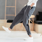 Meeste Jaapani stiilis p&uuml;ksid Samurai kost&uuml;&uuml;m Vintage meeste p&uuml;ksid Vintage Harem p&uuml;ksid Suures suuruses kimono Yukata t&auml;navar&otilde;ivad M punane