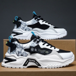 2025 kevad interneti kuulsus trendikas teismeline hingavad meeste kingad k&otilde;rgendatud v&otilde;rk tossud uued platvorm jooksu tossud 44 must