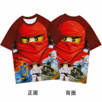 2025 MINISO Ninjago T-s&auml;rk Joonisfilm Anime Tr&uuml;kk Poiste ja T&uuml;drukute T-s&auml;rk Suvel Uus Stiil T&auml;navutrendid Laste R&otilde;ivad L&uuml;hikeste Varrukatega 120
