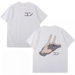 Jaapani Anime mootorsaag Unisex graafiline T-s&auml;rk Unisex naiste lahtine puhtast puuvillast T-s&auml;rk Uudsus Suured T-s&auml;rgid Unisexga riided T-s&auml;rk 2XL