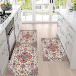 1 tk roosa boheemlasliku mustriga p&otilde;randamatt, moodne k&ouml;&ouml;gi pol&uuml;estervaip, libisemiskindel, v&auml;rviline sisevaip, kodu, vannitoa, magamistoa, elutoa sisustus 160*200cm