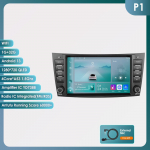 Ossuret 8 Mercedes Benz E-klassi W211 E200 E220 E300 E350 E240 E270 E280 W219 jaoks koos autoraadio toe, juhtmevaba intelligentse DVR-i, Carplay ja Android Auto'ga P1 4Core 1G 32G