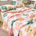 Nahahooldus Poleerimine Suvine jahe tekk &Uuml;li&otilde;pilaste &uuml;hiselamu Vesipesu Puuvill &Uuml;heinimese Suvine tekk Kliimaseade Suvine &otilde;huke tekk 100X150cm Thin Quilts