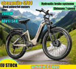 Shengmilo S700 Adult Electric Bicycle with dual powerful Motors 2000W 48V17.5AH Battery 26 Inch Wide Tire E-Mountain bike S700 2000W48V17.5AH-t*