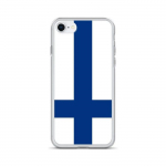 Coque iPhone &ndash; Drapeau Finlande &ndash; iPhone SE 2020 &ndash; Supp &ndash; Mitmev&auml;rviline &ndash; Vertikaalne