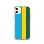 Coque pour iPhone - PIXELFORMA - iPhone 11 - Drapeau du Rwanda - Silikoonist supp - Design l&eacute;ger