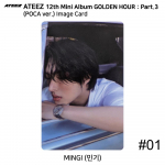 ATEEZ 12. mini album Golden Hour Part.3 POCA versioon. Ametlik fotokaardi QR-koodi pildikaart Mingi - Image #1