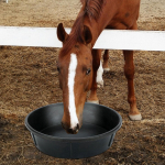 Horse feed Bucket Feeding Container Multipurpose Stackable Trough Utility for Outdoor