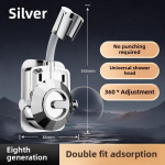 Vannitoa du&scaron;is&uuml;steem seinale kinnitatav du&scaron;ipea kinnitus, reguleeritava nurgaga du&scaron;ipea kinnitus, puurimist mittevajav paigaldus, seinale kinnitatav One size