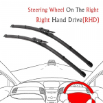 Auto kojamees Eesmine kojamehe tera 26 +22 Mercedes-Benz S-klass W222 sedaanile 2014- N&auml;pitskinnitusega esiklaasi kojamehed Right Steering 2622