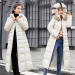X-Long Slim naiste talvejope puuvillane polsterdatud soe paks naiste mantel Pikad mantlid Parka jakid XL