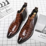 2024 S&uuml;gis Meeste Pahkluusaapad Suur Suurus 46 Meeste Pidulikud Saapad Terava Ninaga Vabaaja Nahkkingad K&otilde;rge Kvaliteediga Meeste Chelsea Saapad Kauboi 46 must