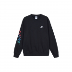 Nike Club Fleece Logo tikitud &uuml;mmarguse kaelusega pusa meeste dressipluus Must FB7476-011 XL