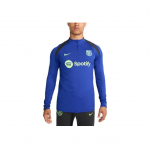 Nike Dri-Fit FW24 Strike Kolmas FC Barcelona Seeria V&auml;lis&otilde;hu Vabaaja Spordi Pusa Pikkade Varrukatega Jalgpallis&auml;rk Meeste pealisr&otilde;ivad Sinine FQ2620-418 XXL