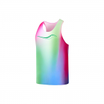Saucony v&auml;rviplokkidega kerge jooksutank top meestele Topid erkkroheline roosa SC2239083A-PR21 L