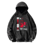 DEATH NOTE Prindiga Huppar Yagami Light L&middot;Lawliet Dressipluus Meeste Naiste Pikkade Varrukatega T&auml;navastiil R&otilde;ivad Pestaud Puuvill L&otilde;tv Pullover M black