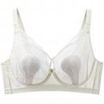 Prantsuse pitsist kristallist korviga j&auml;nesek&otilde;rvadega rinnahoidja pehmete tugikaartega, reguleeritav, seksikas push-up, &uuml;li&otilde;huke, suurtele rindadele, v&auml;ike aluspesu 36/80CD must