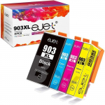 903XL Cartouches d'encre EJET 4 Pack Compatible hp 903/903XL Compatible hp OfficeJet 6950 OfficeJet Pro 6960 6961 6963 6965 6968