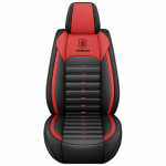 Autoiste PU-nahk Autoistmekatted Hingavad ja Veekindlad Kunstnahast Autotooli Katted Autodele Maastur Veoauto Universaalne Libisemisvastane Istmekate 1PC Front Cover punane