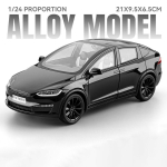 UUS 1/24 2025 Tesla Model X Sulamist Auto Mudel Die-cast Metallist Auto S&otilde;idukite Mudel Simulatsioon Heli ja Valgusega Kogumine Laste M&auml;nguasi Kingitus valge