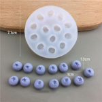 3D mustika vaarika k&uuml;&uuml;nla vormi simulatsioon puu fondant silikoonvorm DIY &scaron;okolaadik&uuml;psis k&uuml;psetusvormi koogi kaunistamise t&ouml;&ouml;riist M-Blueberry