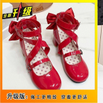 Kevadised Lolita kingad k&otilde;rge kontsaga naiste originaalsed Melulu keskmise kontsaga &uuml;mara ninaga nahkkingad LO v&auml;ikesed nahkkingad Lolita kingad 35