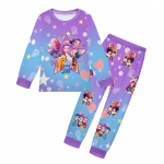 2 tk Filmi K-pops Deemonik&uuml;tid Kawaii Pidžaamakomplekt T&uuml;druk Cosplay &Ouml;&ouml;riided Anime Pikkade varrukatega topid+P&uuml;ksid F&auml;nnidele Halloweeni kingitus 120cm