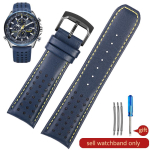 Citizen Blue Angel 2. p&otilde;lvkonna meeste originaalnahast 22 23 mm Eco-Drive kellarihm, originaalse sinise ja kollase triibuga, k&otilde;rge kvaliteet 23mm gray
