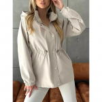 YYFS Naiste Mood Vabaaja &Uuml;hev&auml;rviline Tr&uuml;kiga S&uuml;gis-Talv Pikkade Varrukatega Kapuutsiga Joped ja Mantlid S