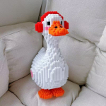 Uus 3D Lemmiklooma Muusika Pardipoeg Mikro-teemantosakesed Armas Nukk Kokkupandavad Ehitusklotsid Laste Hariduslik Kodukaunistus M&auml;nguasjad