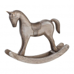 Puidunikerdus Kiikuv Hobune Figuur Vanaaegne Miniatuurne Kiikuv Hobune Kuju Kodu Kontor Elutuba Laua Kaunistus Ornament