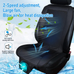 DC 12V 3D vahega auto suvine jahe &otilde;hkistmepadi 8 ventilaatoriga kiire puhumise ventilatsiooniga istmejahutusmatt jahutatud iste 1pcs Black