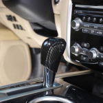 ABS Carbon fiber Center Gear Knob Trim Cover Kit For Nissan Pathfinder 2013-18