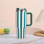 40 untsi termospudel k&otilde;rrega k&auml;epideme ja kaantega joogin&otilde;u kuum k&uuml;lm roostevabast terasest termospudel kaasaskantav auto kohvitassid termokruus 40oz roheline