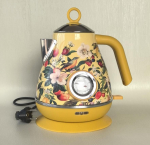 PS3013T1 Luksuslik k&auml;sitsi maalitud elektripliit retrotermomeetri n&auml;idikuga, 1850W SUS304 roostevaba teras, 2,0L mahtuvus, BPA-vaba, automaatne v&auml;ljal&uuml;litus