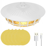 LED kirbul&otilde;ksud 5 kirbu kleepuva plaadiga USB 4 valgusrežiimi Elektriline siseruumide lamp P&uuml;&uuml;dja kirpudele, prussakatele, s&auml;&auml;skedele