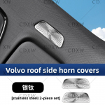 Suitable for Volvo S60 S90 V60 V90 XC60 XC90 roof horn cover both sides audio cover automotive supplies 2018-2026 black 2PCS