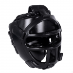 Poksipea kaitsekiiver Unisex N&auml;okaitse Kaitsev, Professionaalne Peakaitse Sparringuks Black Color M